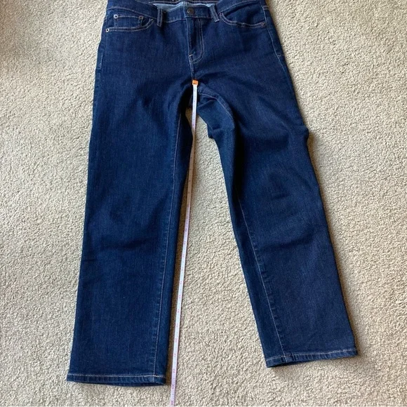 Gap Slim Crop Women’s Denim Jeans Sz 27 Dark Blue Wash Office Casual Capsule - Picture 5 of 5